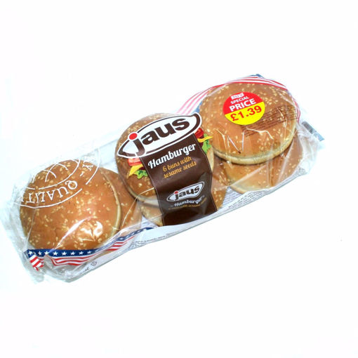 Picture of Jaus 6 Hamburger Buns With Sesame Seeds 300G