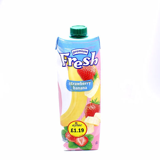 Picture of Fresh Strawberry & Banana Fruit Juice 1Lt