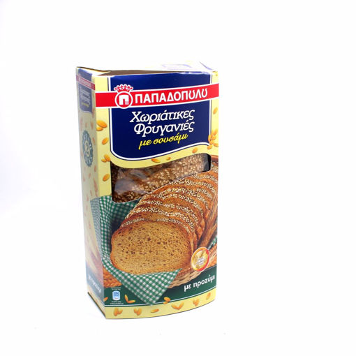 Picture of Papadopoulos Wholegrain Wheat Rusks With Sesame 240G