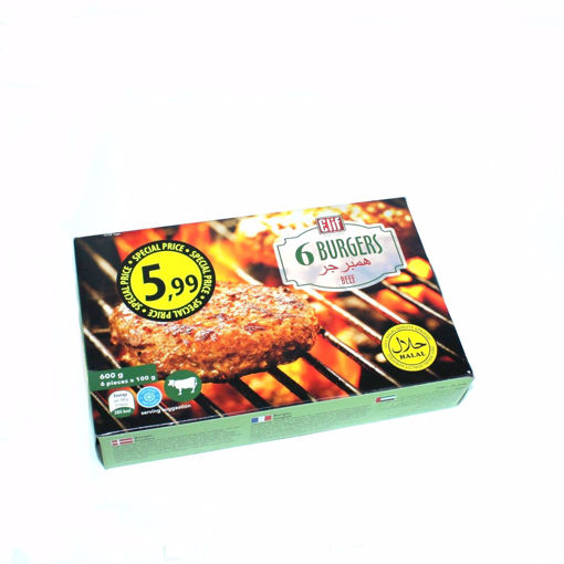 Picture of Elif 6 Beef Burgers 600G