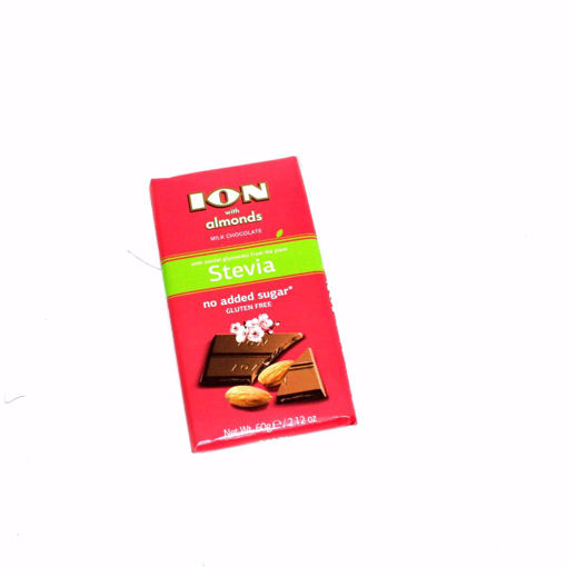 Picture of Ion Milk Chocolate With Almonds Stevia 60G