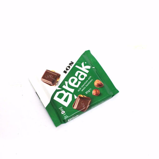 Picture of Ion Break Milk Chocolate With Whole Hazelnuts 85G