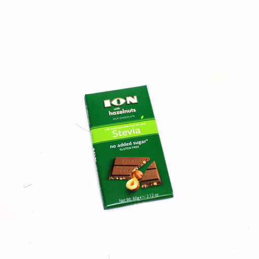 Picture of Ion Milk Chocolate With Hazelnuts Stevia 60G