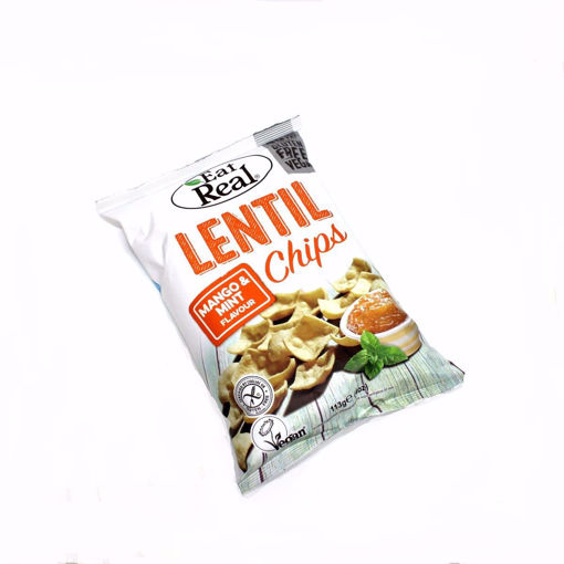 Picture of Eat Real Lentil Mango & Mint Flavour Chips 113G