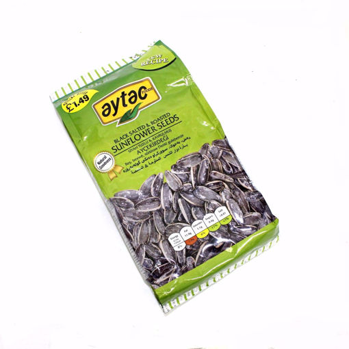 Picture of Aytac Black Salted & Roasted Sunflower Seeds 250G