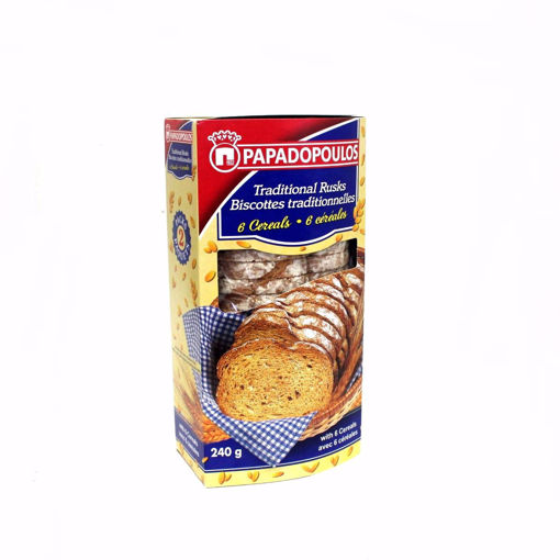 Picture of Papadopoulou Traditional 6 Cereals Rusks 240G
