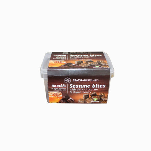 Picture of Pasteli Sesame Dark Chocolate Bites 200G