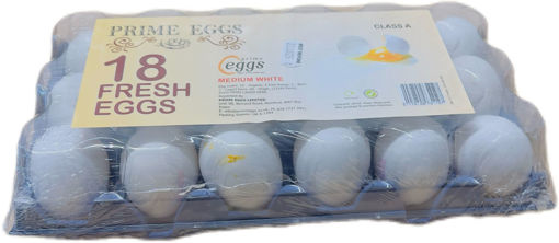Picture of Prime Egg's 18 White Medium